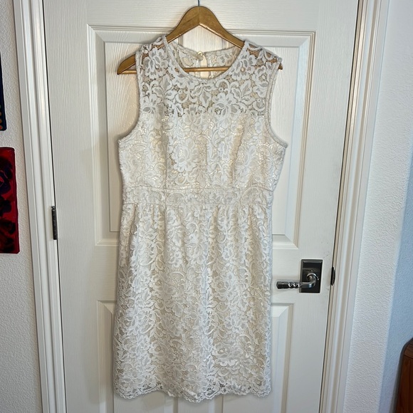 kate spade Dresses Kate Spade Lace Creamwhite Dress Poshmark